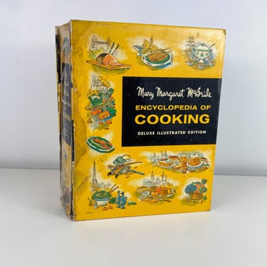 Mary Margaret McBride Encyclopedia of Cooking Deluxe Illustrated Edition, Vintage Giant Cookbook, Radio Cooking, Grandmas Recipe Book 