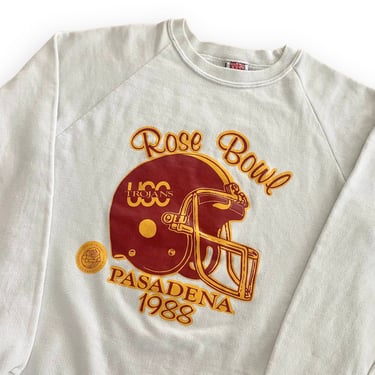 vintage USC sweatshirt / Rose Bowl sweatshirt / 1980s USC Rose Bowl 1988 raglan sweatshirt Small 