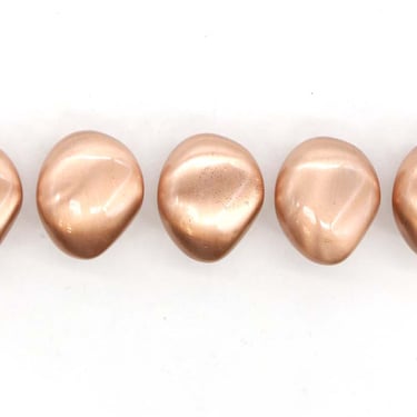 Set of New Copper Finish Brass Rock Drawer Cabinet Knobs