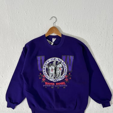 UW Rosebowl Purple Thunder 1992 Crewneck Sweatshirt Sz L