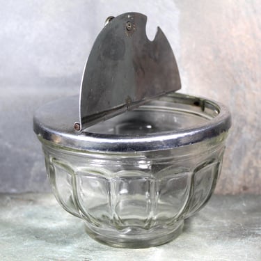 Vintage Gemco Restaurant Style Sugar Bowl | Glass Sugar Bowl with Lid | Bixley Shop 