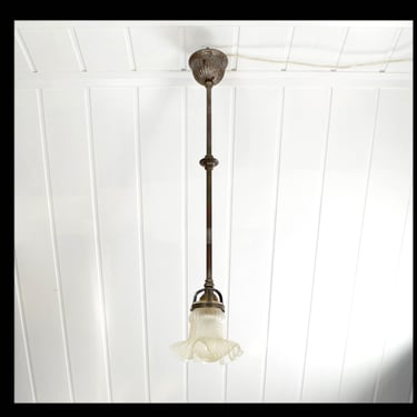 Ceiling lamp Art Nouveau glass 20s 1910 1920 lamp light country house vintage glass shade ceiling light brocante design 