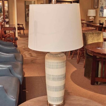 Blue Ivory Ceramic Table Lamp