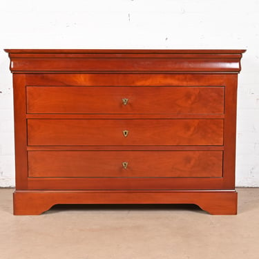 Grange French Louis Philippe Cherry Wood Chest of Drawers