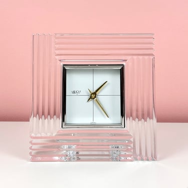 Mikasa Crystal Desk Clock 