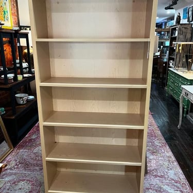 Large blonde bookcase. 36” x 13.25” x 71” 