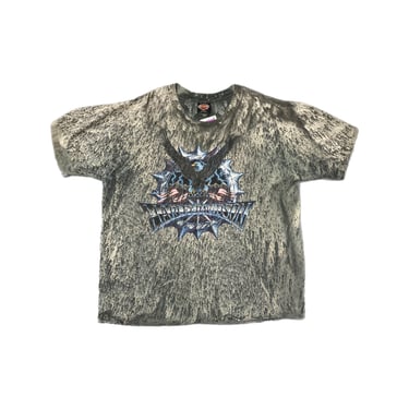 1992 Harley Davidson Grey All-Over Print T-Shirt 122422LF