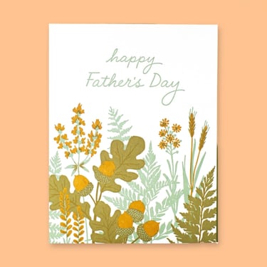 Garden Foliage Father's Day Greeting Card