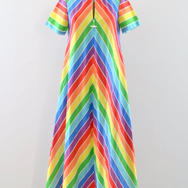 Mitered Rainbow Tent Dress