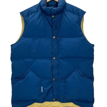 Vintage Trailwise Berkeley Blue Goose Down Puffer Vest Medium
