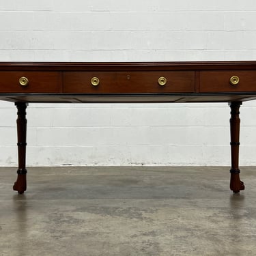 Beautiful Baker Furniture Cherrywood Desk With Lions Feet 