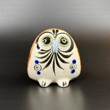 Beautiful Tonala Owl Figurine - Mexican Pottery, Decor 