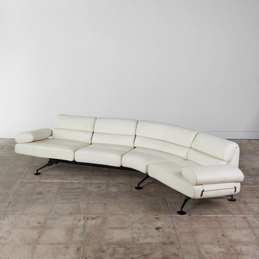 De Sede DS 470 Cream Leather Sofa 