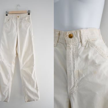 1970s Lee Cream Cotton Denim Carpenter Jeans 