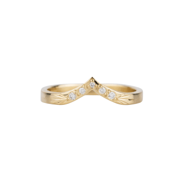 Olympic White Diamond Peaked Band — Corey Egan Trunk Show