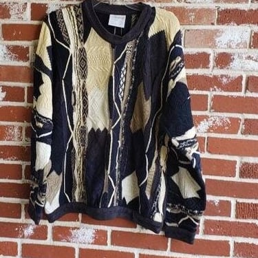 Vintage 90s Real Deal Coogi Sweater L Streetwear Austrailia 