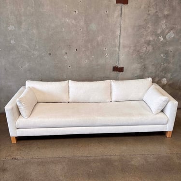 Crate &amp; Barrel Pacific Wood Bench Sofa