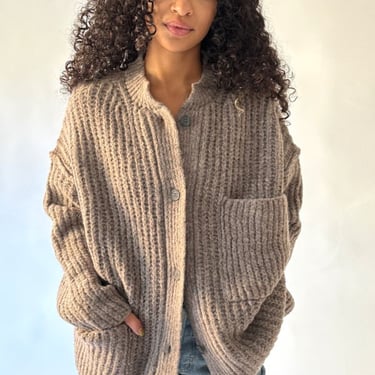 Rus Nui Cardigan - Taupe Grey