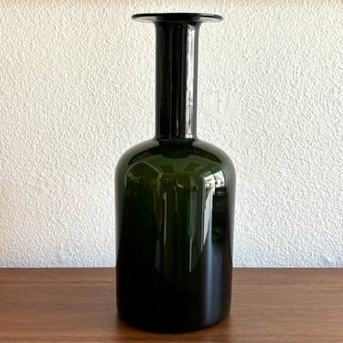 Brauer green glass "Gulvvase"