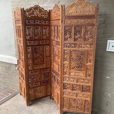 Folding Teak Screen