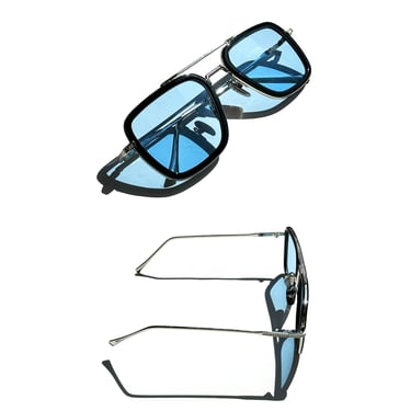 Vintage Sunglasses Aviators Blue Lens