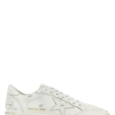 Golden Goose Deluxe Brand Man White Leather Ball Star Sneakers