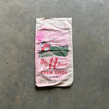 Vintage Merschman Seed Co Seed Sack West Point, IA 