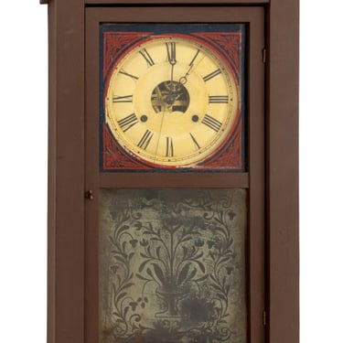 Chauncey Jerome Verre Eglomise Clock, 1857