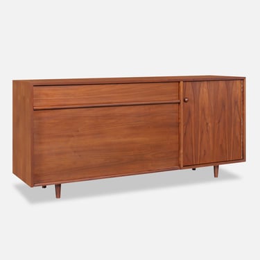 Milo Baughman Walnut Credenza by Glenn of California