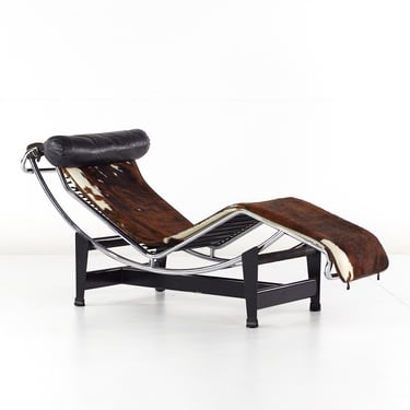 Le Corbusier Mid Century LC4 Cowhide Chaise Lounge Chair - mcm 