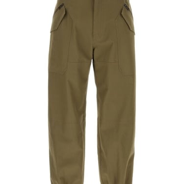 Loewe Men Army Green Cotton Pant