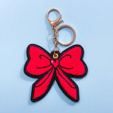 Red Bow Bag Charm