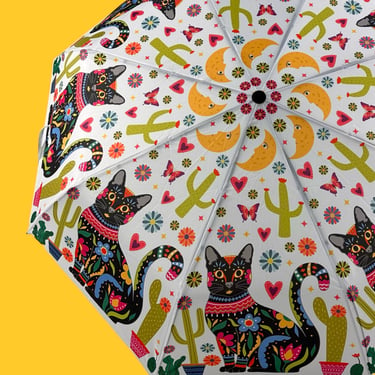 Feline and Florals Umbrella