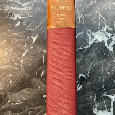 Les Miserables A novel by Victor Hugo volume II only 