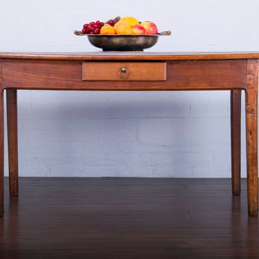 Antique Country French Farmhouse Walnut Table 
