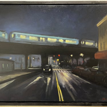 Pete Sinjin | &quot;Night Drive&quot; Framed