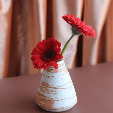 Ribbon Bud Vase