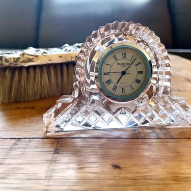 Vintage Waterford Crystal Mantle/Desk Clock | Mint Condition 4in X 2.75in 
