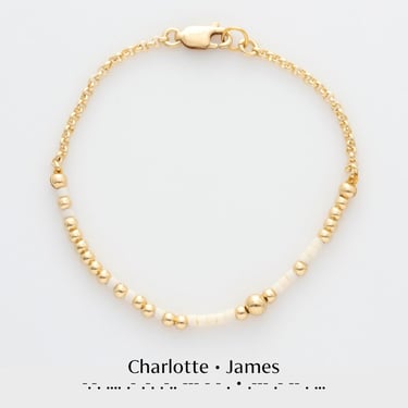 Morse Code Mom Bracelet with Kid Name, Choose Your Own Secret Message, Custom Meaningful Morse Code Bracelet, The Perfect Personalized Gift 