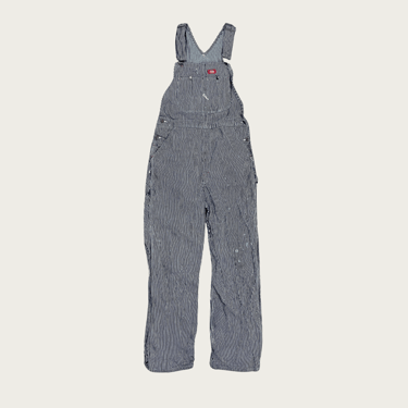 (32x32") Dickies Pinstripe Denim Overalls