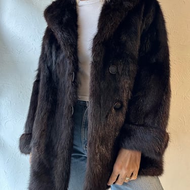 80s 'American Fur Limited' Authentic Fur Jacket / Medium 