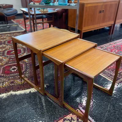 Mid Century Teak &#8216;Quadrille&#8217; Nesting Tables by GPlan