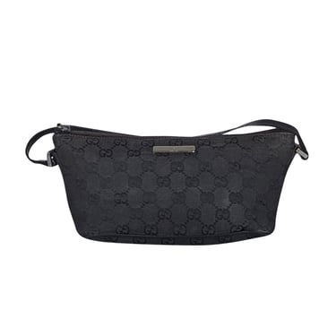 Gucci - Black Monogram Canvas Mini Bag