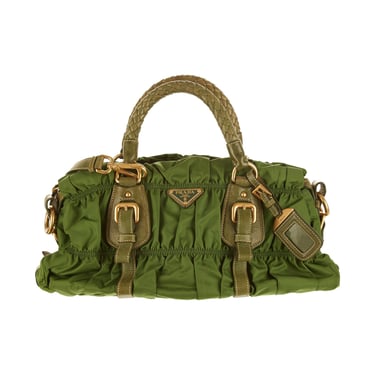 Prada Green Nylon 2way Bag