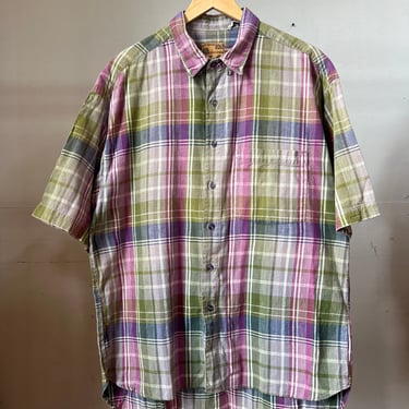 Large, 1980s Plaid 