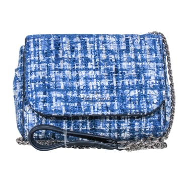 Kate Spade - Blue Quilted Tweed Mini "Emelyn" Crossbody Bag