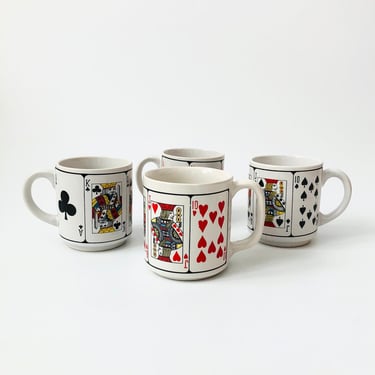 Card Suit Mugs - Set of 4 