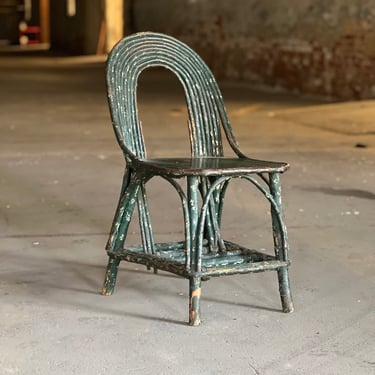 Vintage Adirondack Handmade Twig Chair 