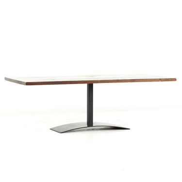 Milo Baughman for Directional Mid Century Walnut Rosewood and Oak Coffee Table - mcm 