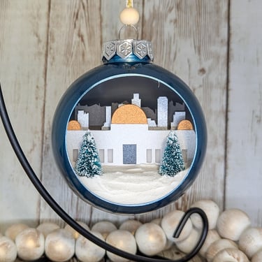 Handmade Los Angeles Diorama Ornament 